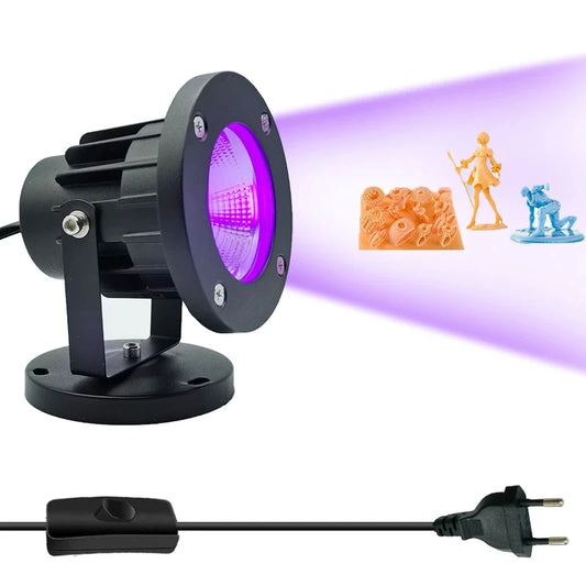 UV LED Lamp with 1.5m Switch Wire Plug for Ultraviolet Light