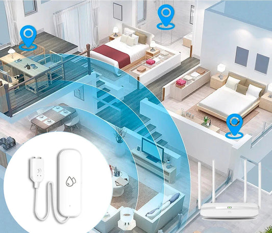 Water Sensor Leakage Alarm Flood Leak Detector Smart Home Security Protection Royal Lights & Home Decor