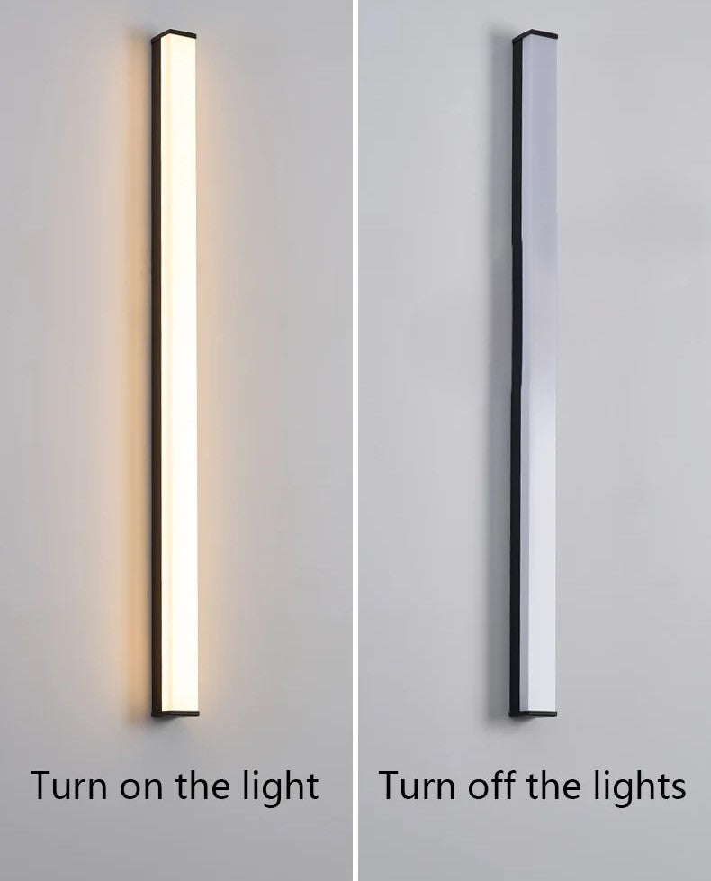 Modern Waterproof Outdoor Long Strip LED Wall Light