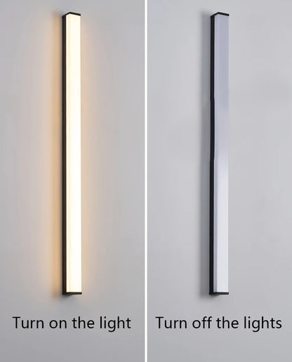 Modern Waterproof Outdoor Long Strip LED Wall Light
