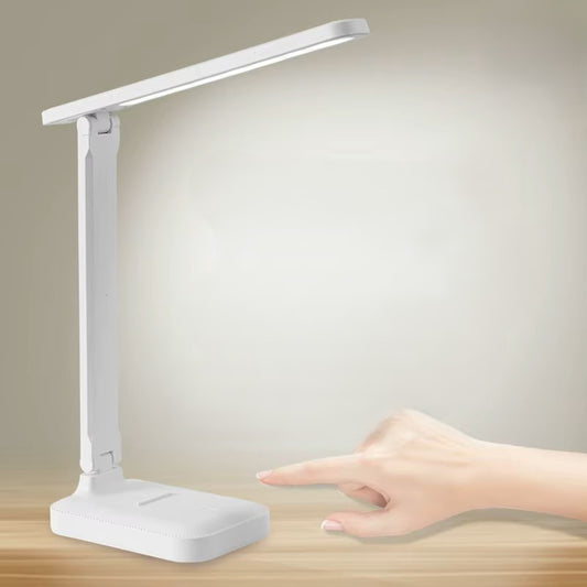 LED Touch Switch White Folding Desk Lamp - Royal Lights & Home Decor